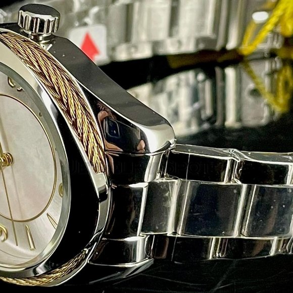 NEW Invicta Bolt 38MM Silver MOP Dial Quartz Silver Bracelet Watch - Picture 3 of 10
